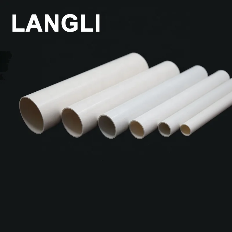 
Supplier Threaded Conduit Price Catalogue PVC Plasitc Pipe Electrical Conduit Pipe Cable Wiring Fittings Price List PVC Pipe 