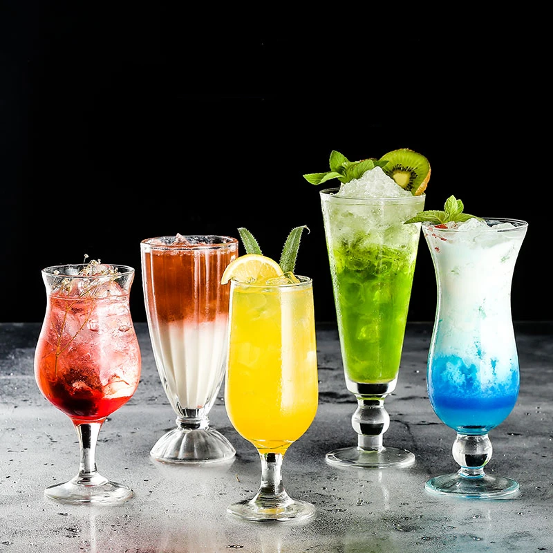 wholesale scotch tulip glass juice tea cup / beer mug / glass milk cups Hurricane cocktail glass for bar