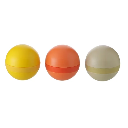 Factory cosmetic 7g 7ml soft touch round egg shape plastic lip jar Eco-friendly Lipstick Packaging Fluorescent Refillable
