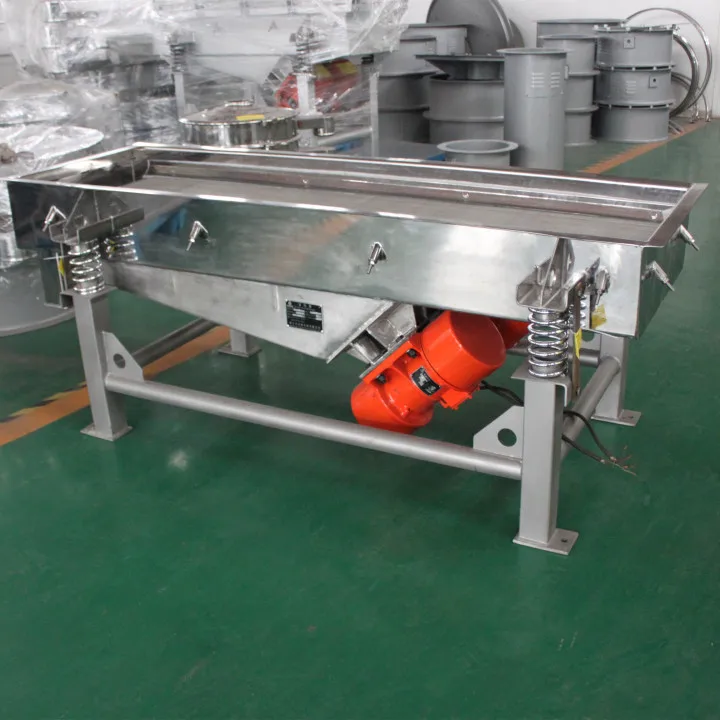 Single Layer Stainless Steel 304 Linear Vibrating Screen Sieve Separator For Macadamia Kernel Nuts