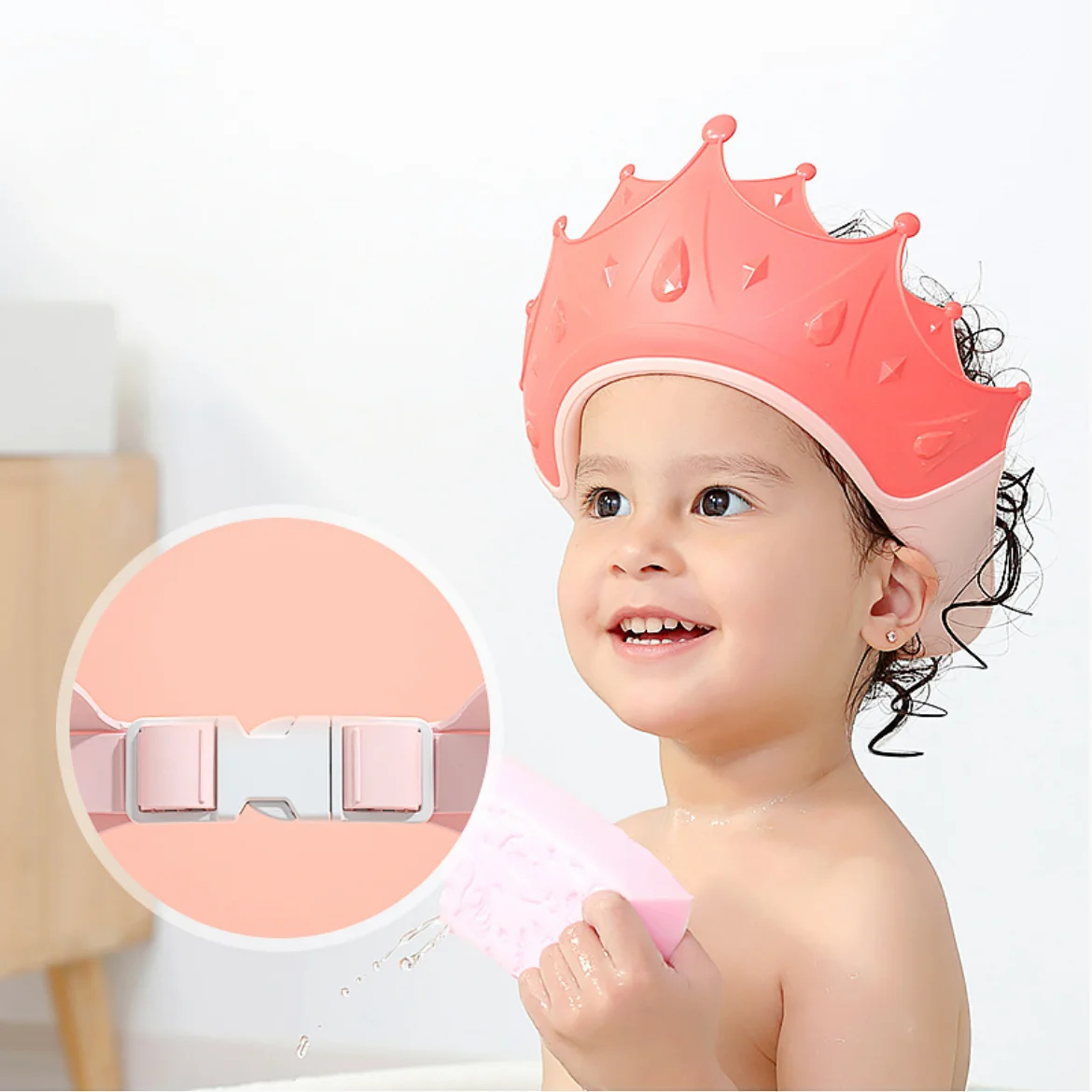 Baby Bath Products Adjustable Shampoo Cap Shower Caps Baby Shower Eye Protection Splash Protection Head Baby Shampoo Cover