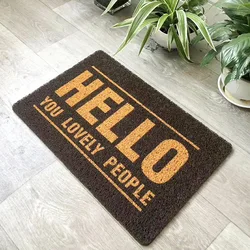 Pvc faux Coil floor mat Accept Customized Size Mat door mat