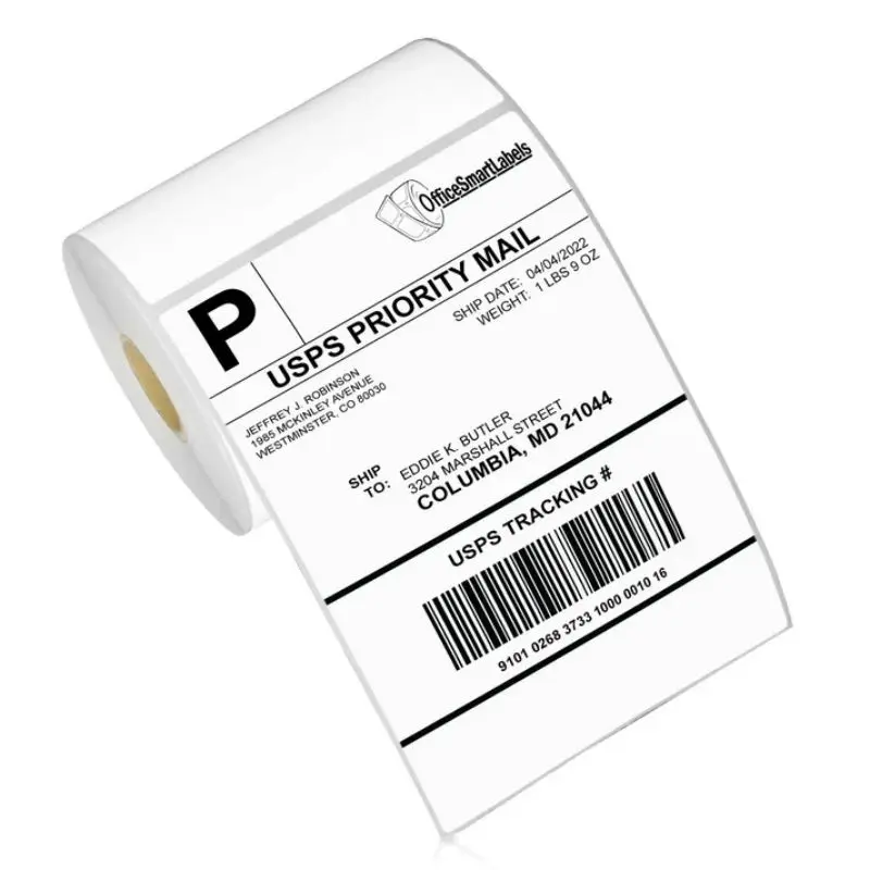 Factory White Direct Thermal Bluetooth Printer 80Mm Thermal Receipt Hot-Pressed Paper Round Thermal Labels