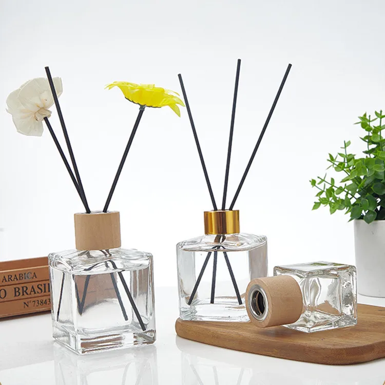 Glass Home Plug in Air Flower Empty Custom Fragrance Luxury Professional Aroma Reed Diffuser Bottle