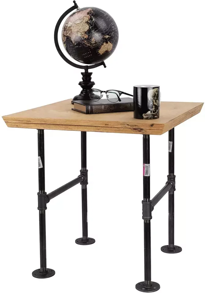 1/2 malleable iron casting rustic black pipe fitting elbow,tee,floor flange,reducer,coupling,union for living room coffee table