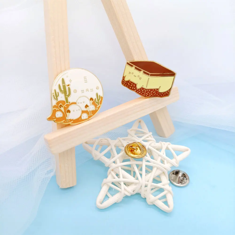 Pins Logo Zinc Anime Metal Custom Hat Badge Manufacturer Badges Hard Lapel Brooch Brass Alloy Gold Soft Enamel Pin