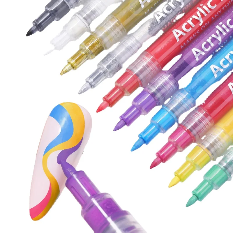 1Pc waterproof nail art graffiti pen abstract lines flower sketch drawing tools nail painting diy nail art accessories tools