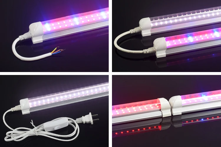 T8 9w/14w/18w/22w/36w/45w Full Spectrum Tube Vertical Farm Hydroponics Clone Plants Led Grow Light