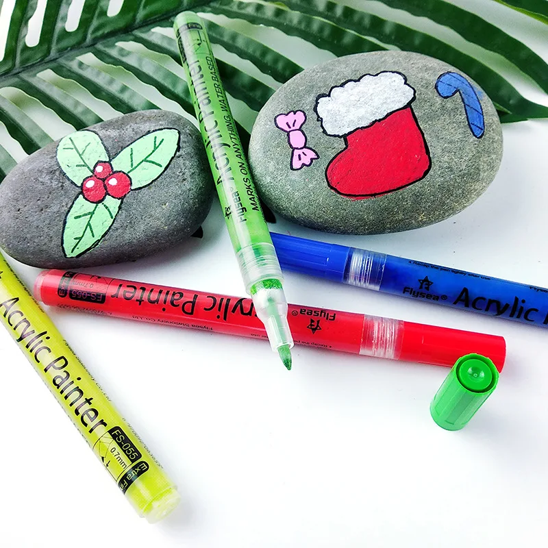 0.7mm waterproof pigment graffiti pen painting nail art coloring acrylic marker