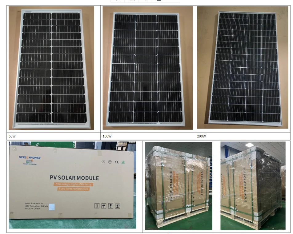Mono 200W 400W Portable Solar Panel 100 Watts 12V Solar Panel With Battery