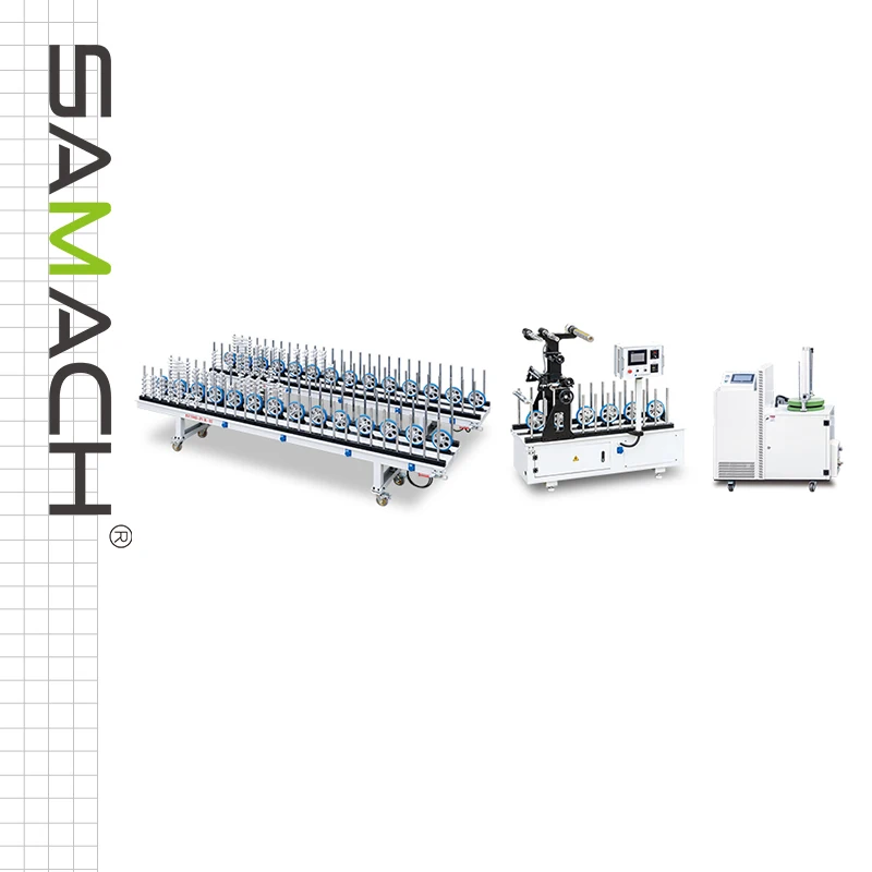 Машина для обмотки профилей SAMACH PUR, машина для обмотки профилей горячего клея для деревообработки