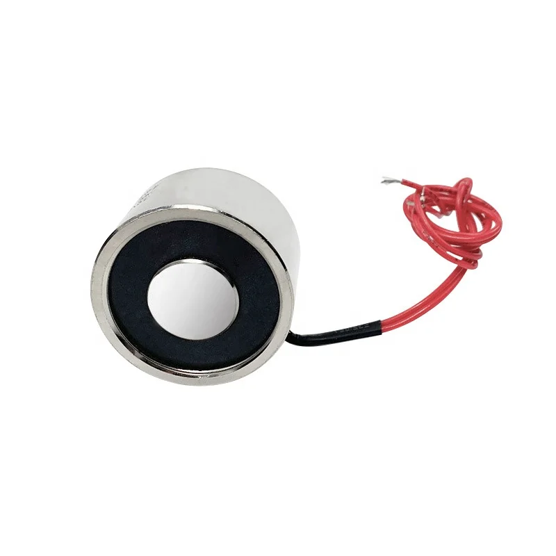 High Suction 35KG 40*25mm Mini Electromagnet Solenoid 12V 24V Electro Magnet P40/25 Suction Cup Electromagnet