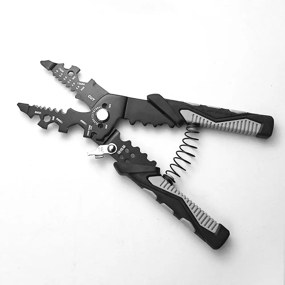 25 In 1 Multifunctional Electrician Pliers Long Nose Pliers Wire Stripper Cable Cutter Terminal Crimping Hand Tools