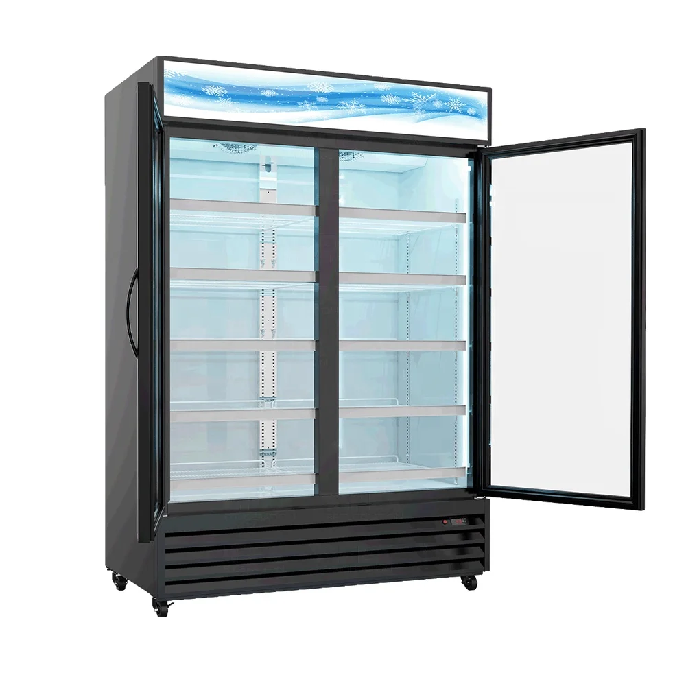 Apex supermarket fridge commercial refrigerator drinks chiller beverage glass cooler drink merchandiser