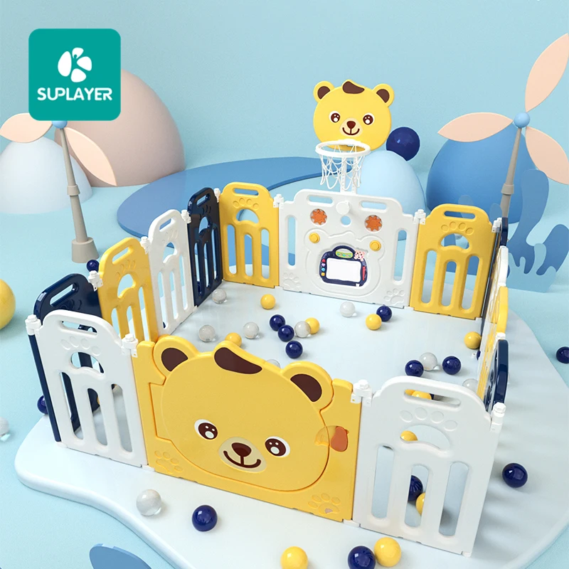  Suplayer высокое качество складной внутренний детский Портативный Складной Игровой двор для безопасности ребенка забор