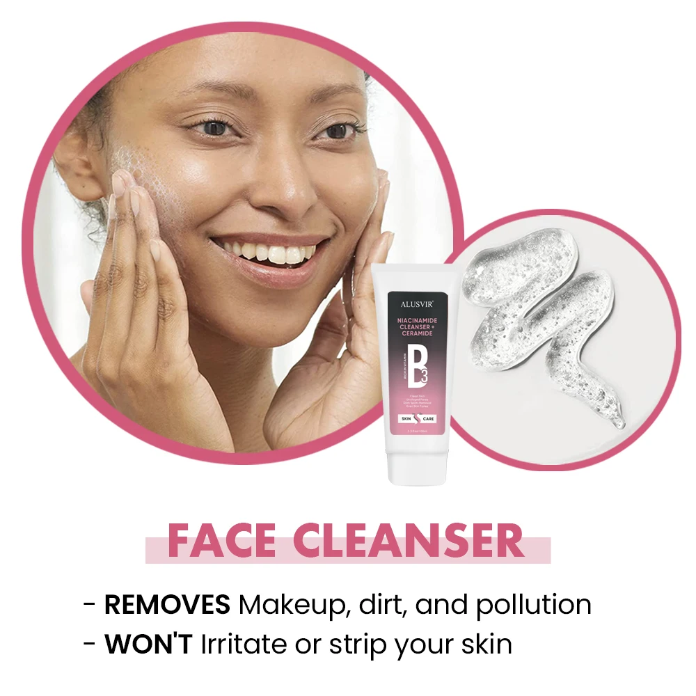 Oem Best Cosmetics Organic Face Washing Products Anti Inflammatory Niacinamide Face Wash Jelly Facial Cleanser Private Label