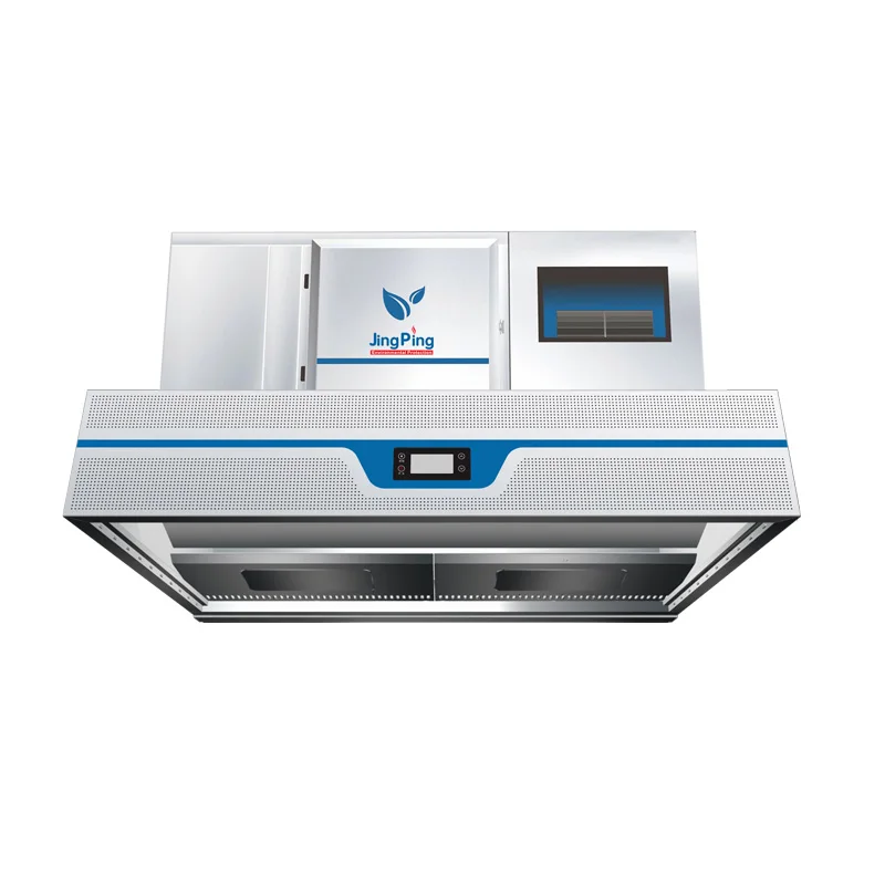 JingPing All-in-One Commercial Kitchen Exhaust Hood Oil Fume Purification Machine with UV Filter