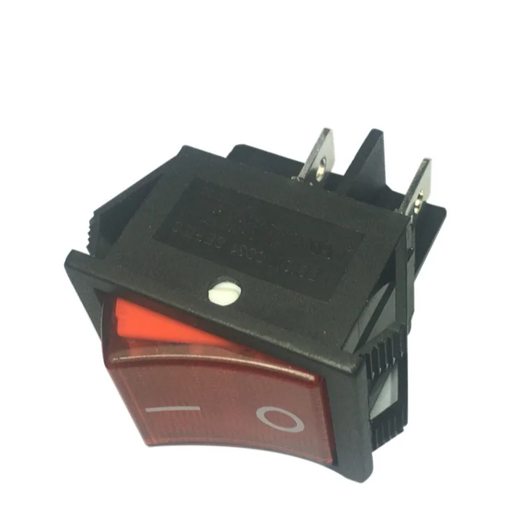 Индивидуальные OEM ODM DF честные переключатели питания с DPST красным индикатором включения-выключения