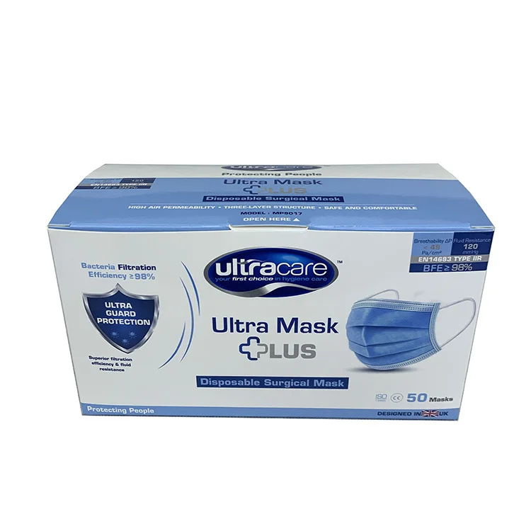 Оптовая одноразовая медицинская хирургическая маска для лица 3 слоя