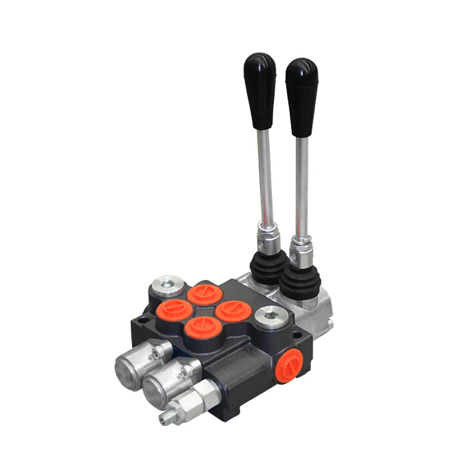 New design directoinal control hydraulic valve p40 2 lever with high quality