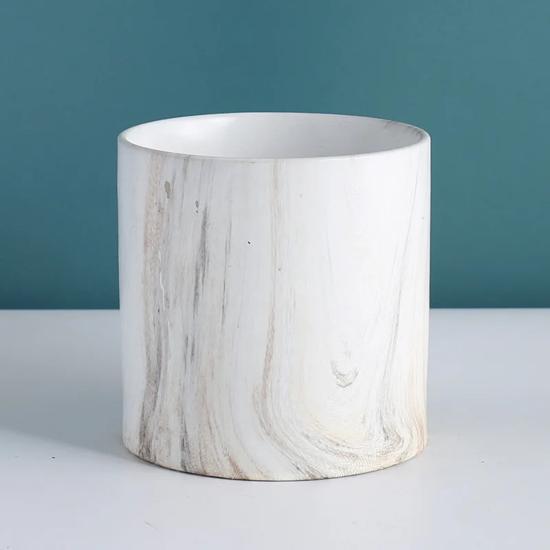 Garden Supplies Manufacturer ceramic cute flower pots unique design bulk stacked ring bubble spiral circle round planter pot