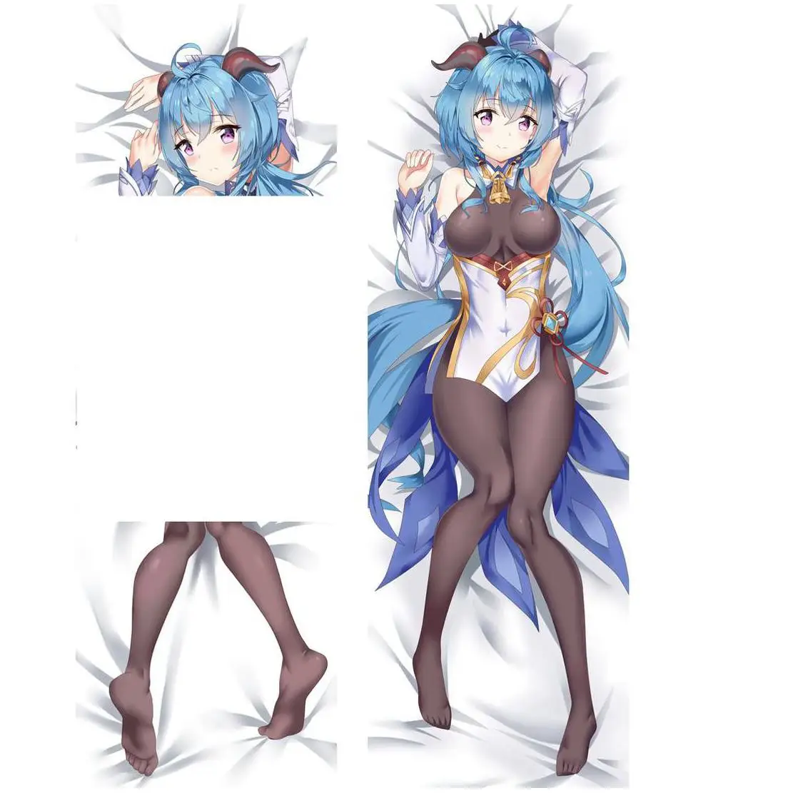 Latest Body Modern High Quality Linen Sequin Pillowcases New Arrivals Logo Embroidery Dakimakura Pillow Case