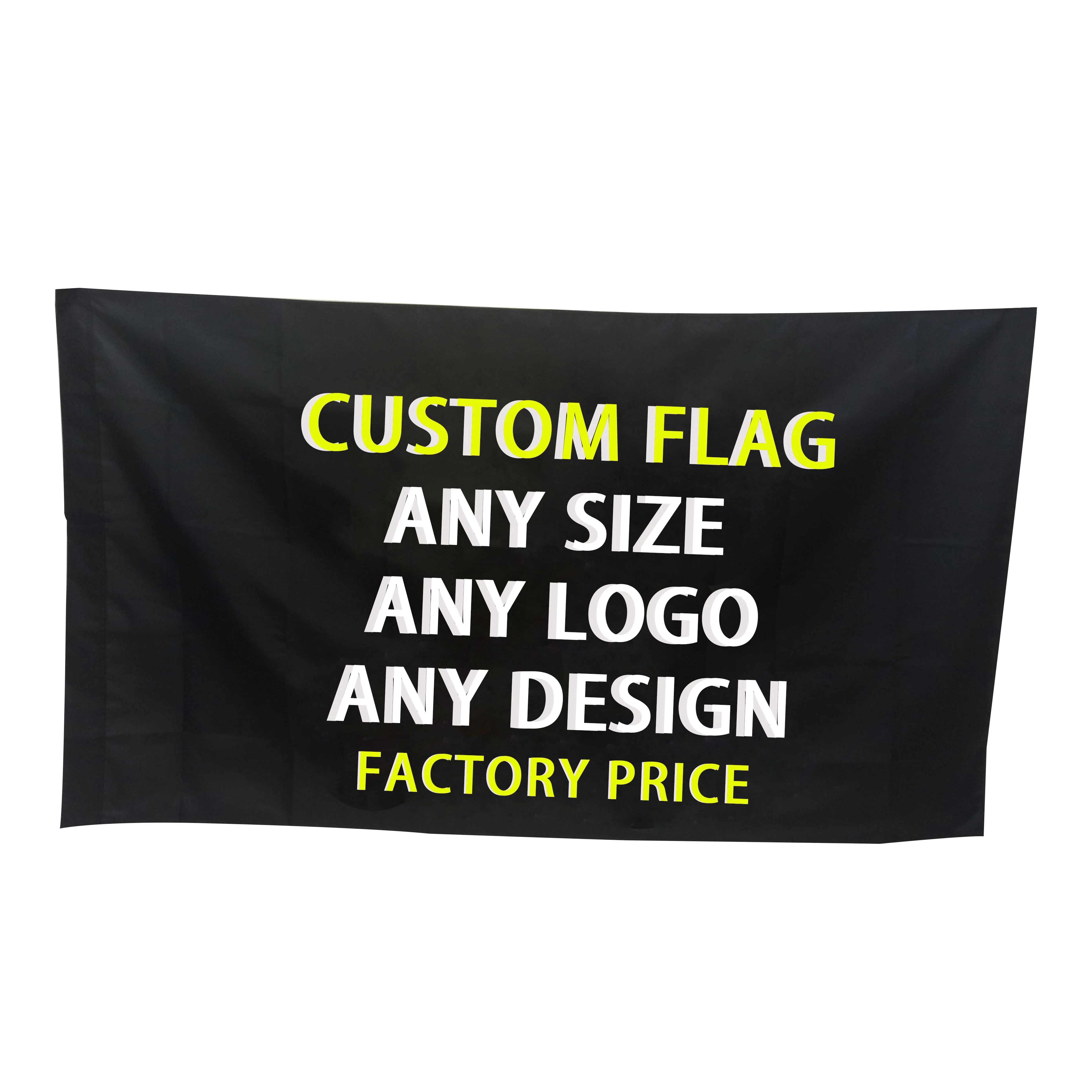 Any Size Indoor Outdoor Digital Printing Logo Flag Banner and Design 100% Bleed Silk Screen Printed 2x3 3x5 Custom Flags