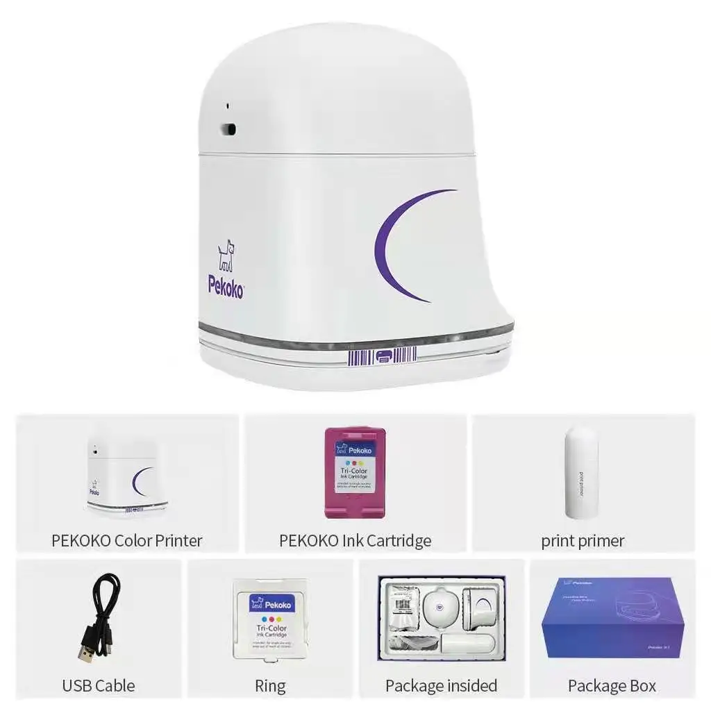 Handheld Printer Portable Durable Quick-Drying Ink, Print on Wood, Glass, Clothes,paper gift box