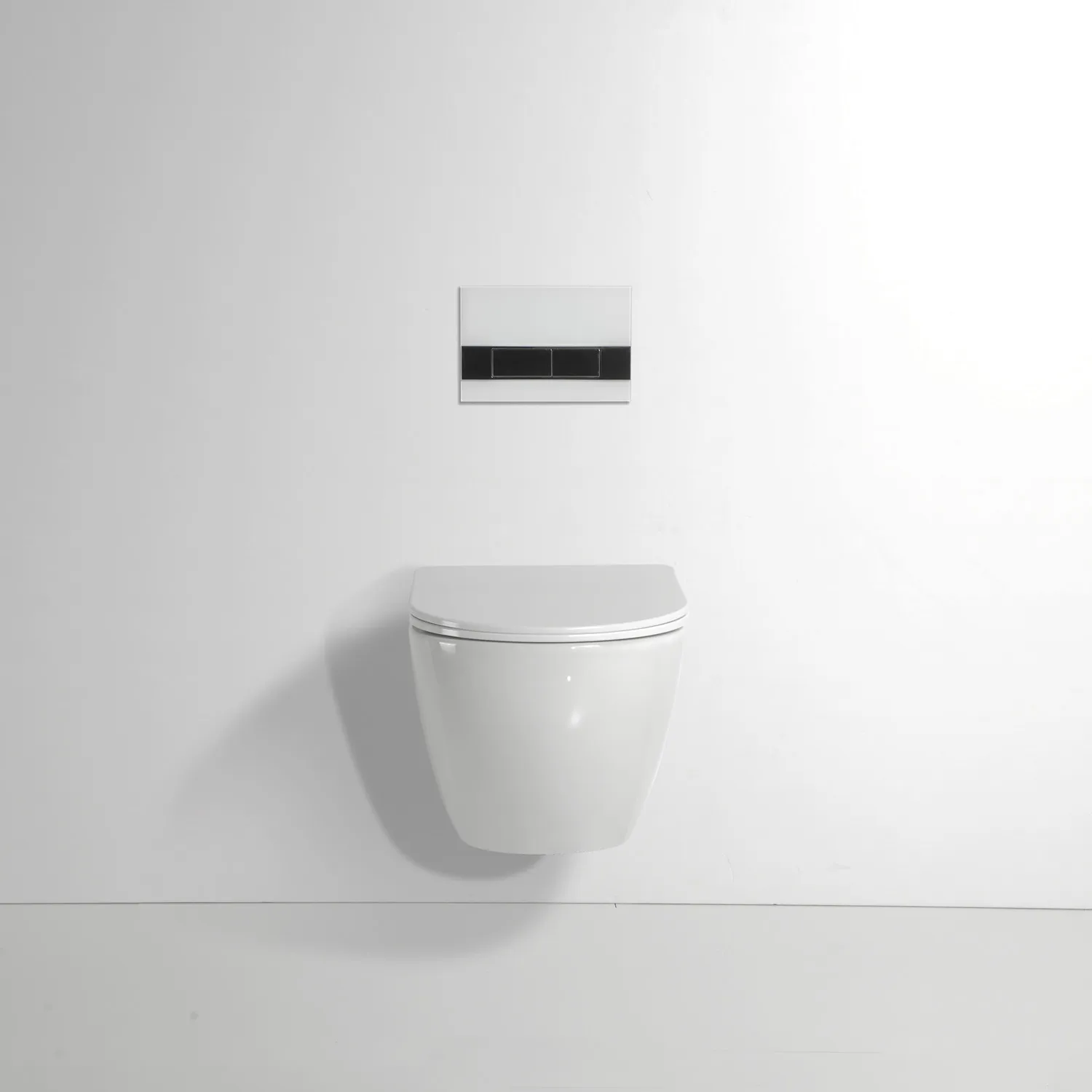 European Newest Mute Wc Rimless Mounted Toilet Single Hole Flushing Bowl Wall Hung