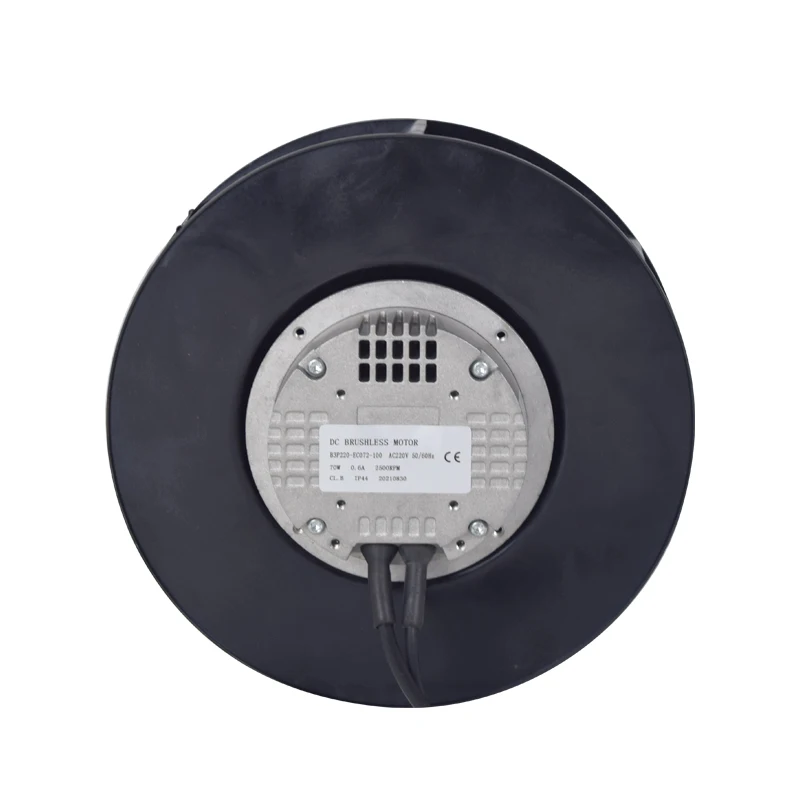 Strong wind force Stable operation Outer rotor Mute High air volume Heat dissipation exhaust EC rear tilt impeller