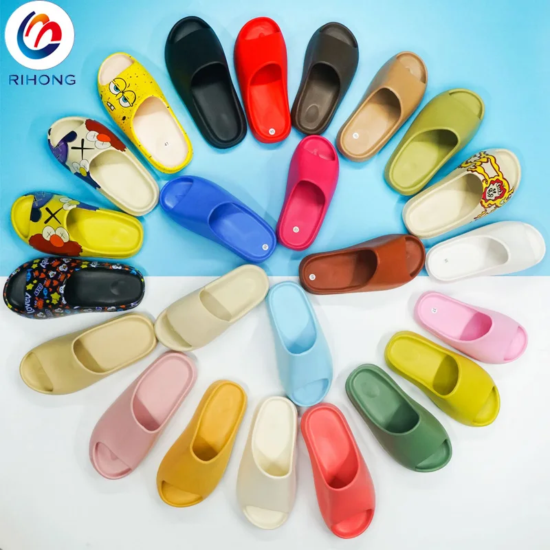 new arrival high quality anti slip summer logo oem designer eva rubber slide custom shower sandals
