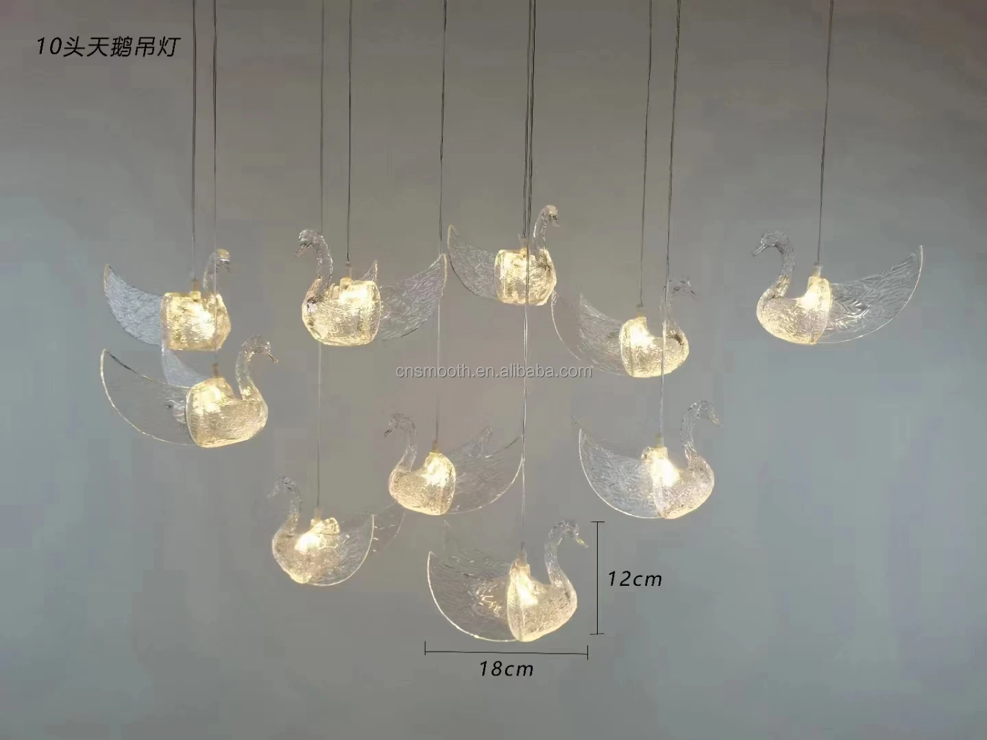 Wedding Supplies Ceiling Decoration Light Clear Acrylic Bird Transparent Flying Bird