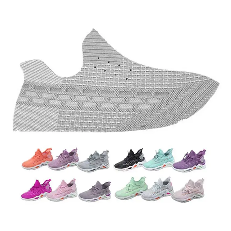 KTBM036Manufactures Wholesale 3D Uppers Breathable Fly Knit Vamps Sports Shoes Vamps