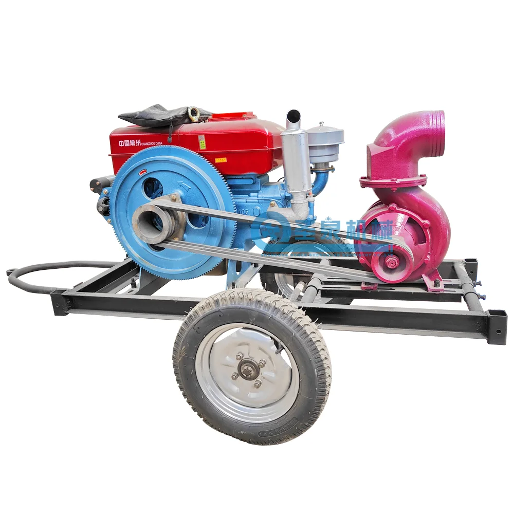 6inch 12HP diesel pump unit centrifugal all iron pump for farm irrigation