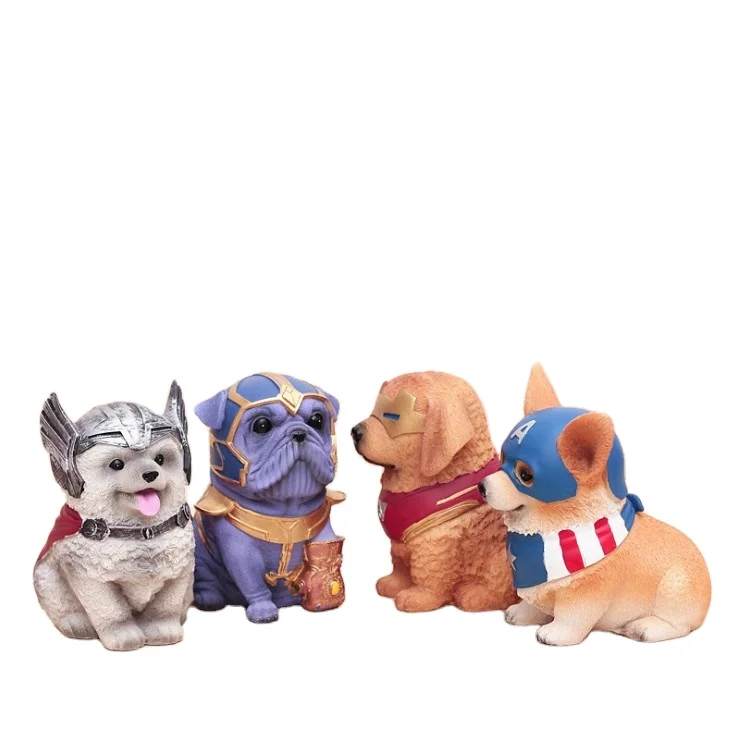 Money boxes for kids 3D cute dog shape coin bank anime funny resin arm piggy bank home decor accent piece accessories items
