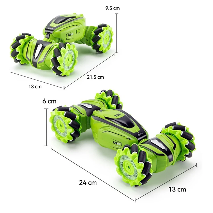 Hot Selling 2.4GHZ 4WD High Speed Remote Control Car 360 Degree Double Sided Gesture Twist Stunt Climbing Car