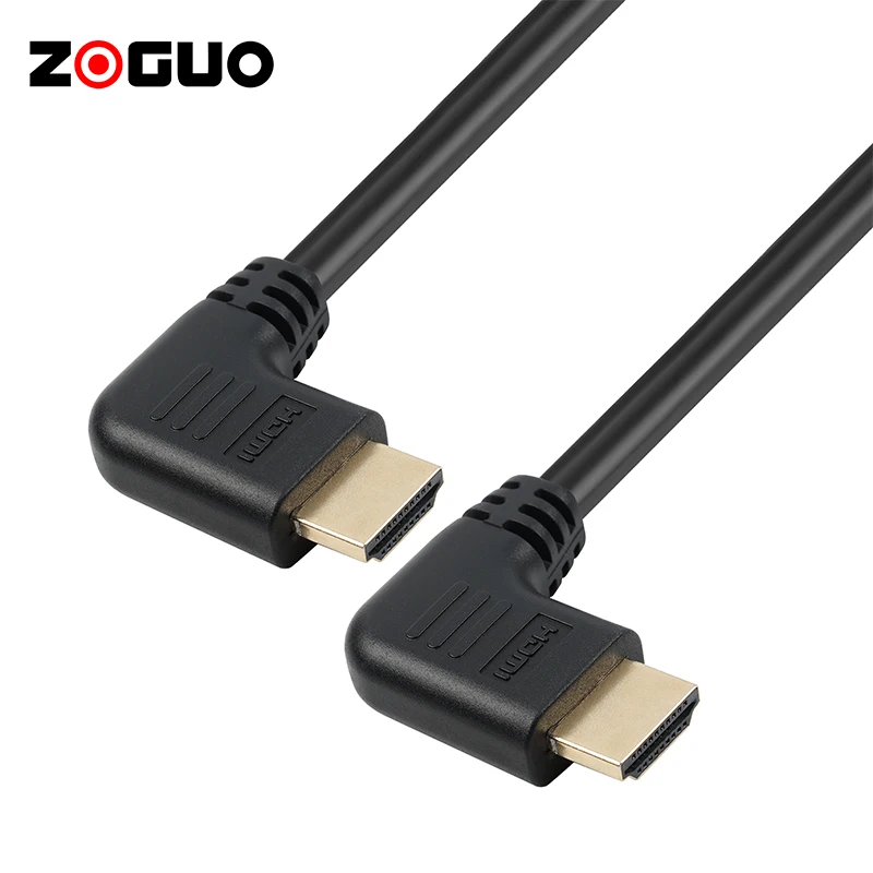 Новый продукт 1 м 2 3 5 10 V2.0 4K 60 Гц 2160P HDMI-кабель с прямым углом