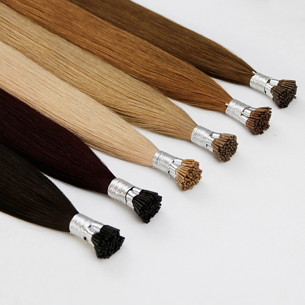 Wholesale Price Hair Extensions 100% Human Hair Keratin Pre Bonded I Tip Human Hair Extension