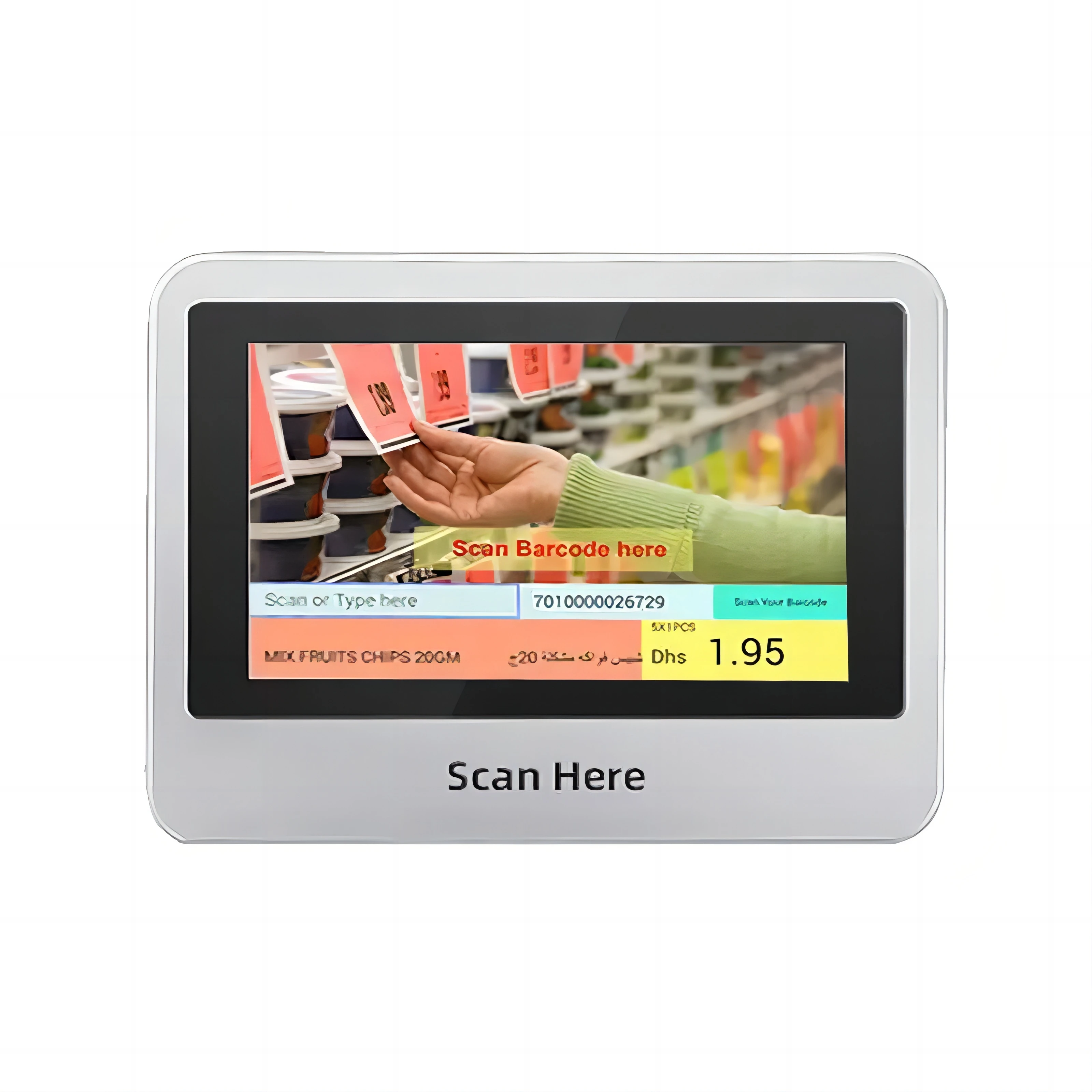 1D/2D/QR-код сканер киоск маленький Android POS самообслуживание цена чекер для супермаркета ER200