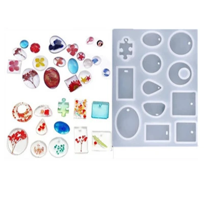 Good Quality DIY Silicone Resin Mold Crystal Jewelry Pendant Necklace Mould Resin Craft Making Tool Silicone Resin Mold