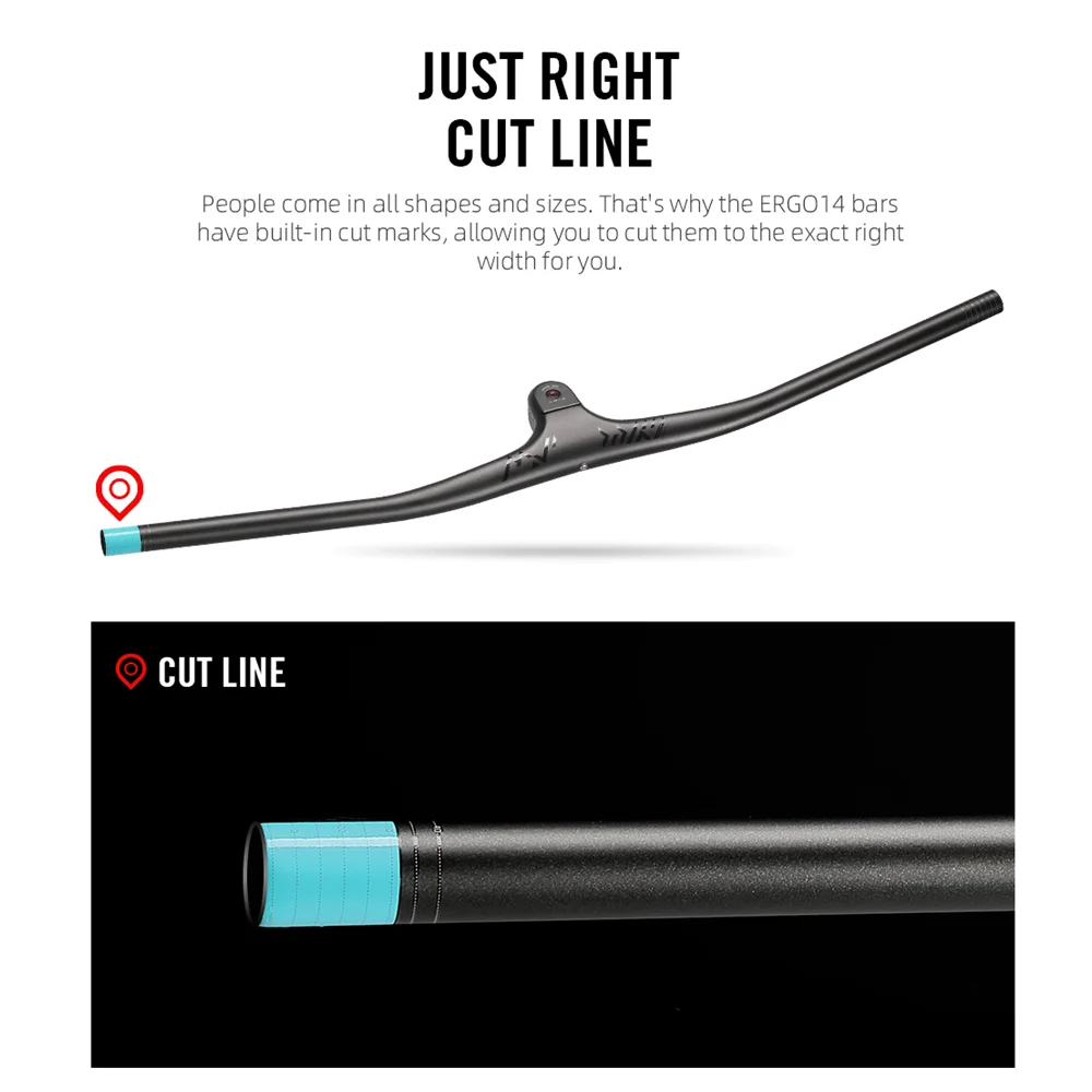 T1000 Carbon Handlebar Integrated MTB Racing Bike Handle Bar -10degree Unit 810*28.6mm AM DH ENDURO Mountain bicycle Handlebar