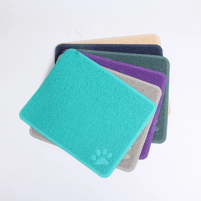 
Customizable pet mat cat feeding dog cooling mat waterproof anti slip plastic rubber floor mat 