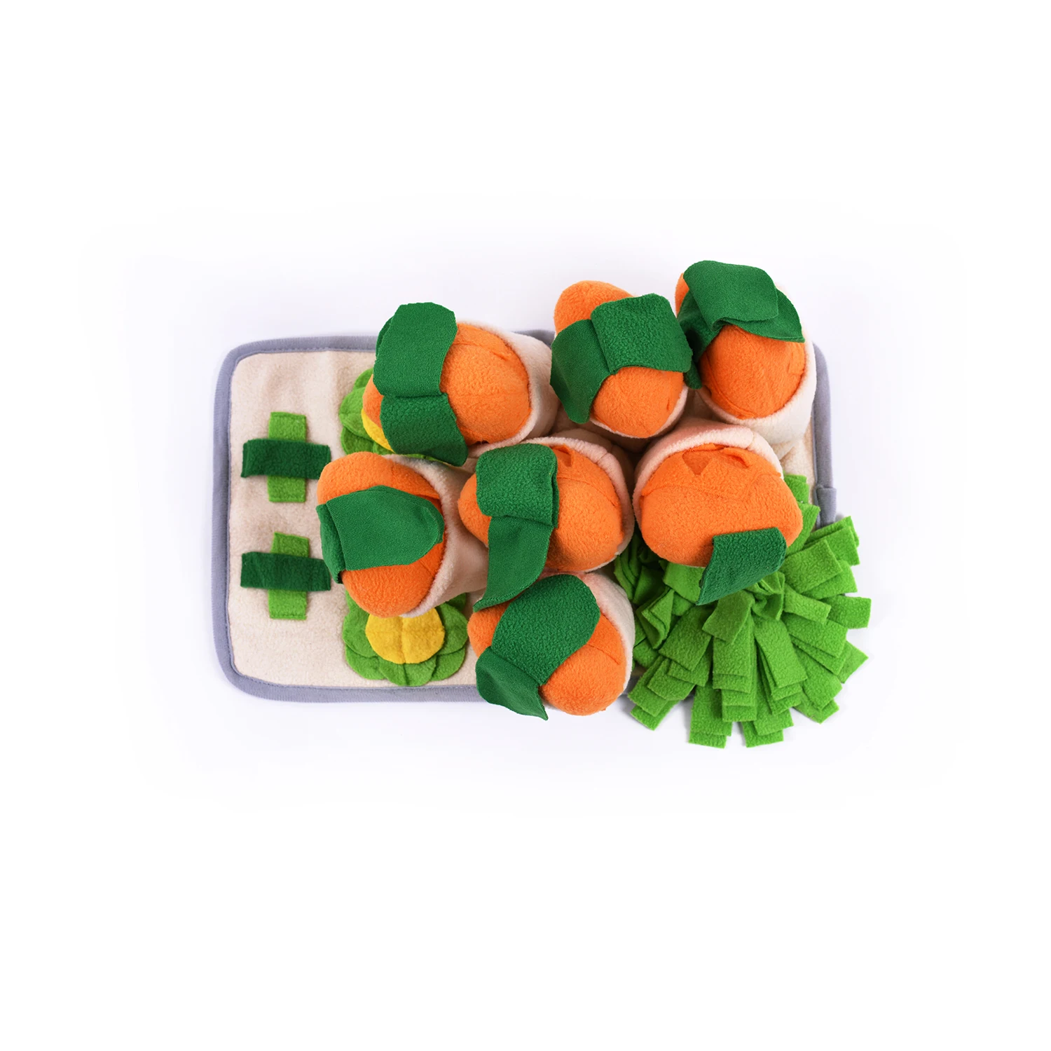 High quality durable new pet dog carrot big snuffle mat for pet large dogs nosework feeding mat with suc