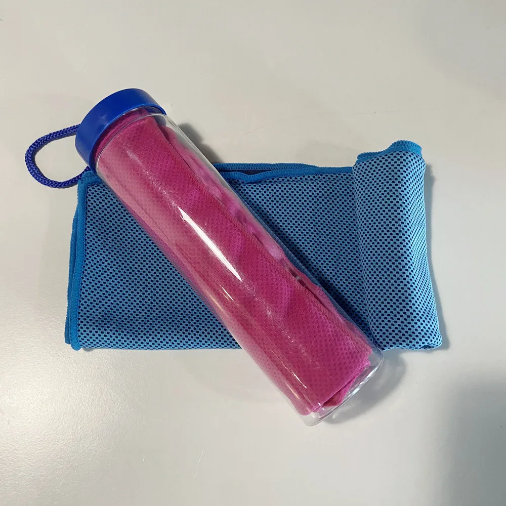 2022 Custom white real cool instant cooling ice sponge towel for sports gym fishing swimming in hot sunshine summer