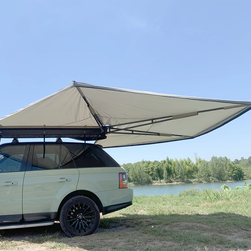 4WD Waterproof Car Awning Tent Foxwing 270 Degree Large Standing 270XL Awning Extended With Side Wall