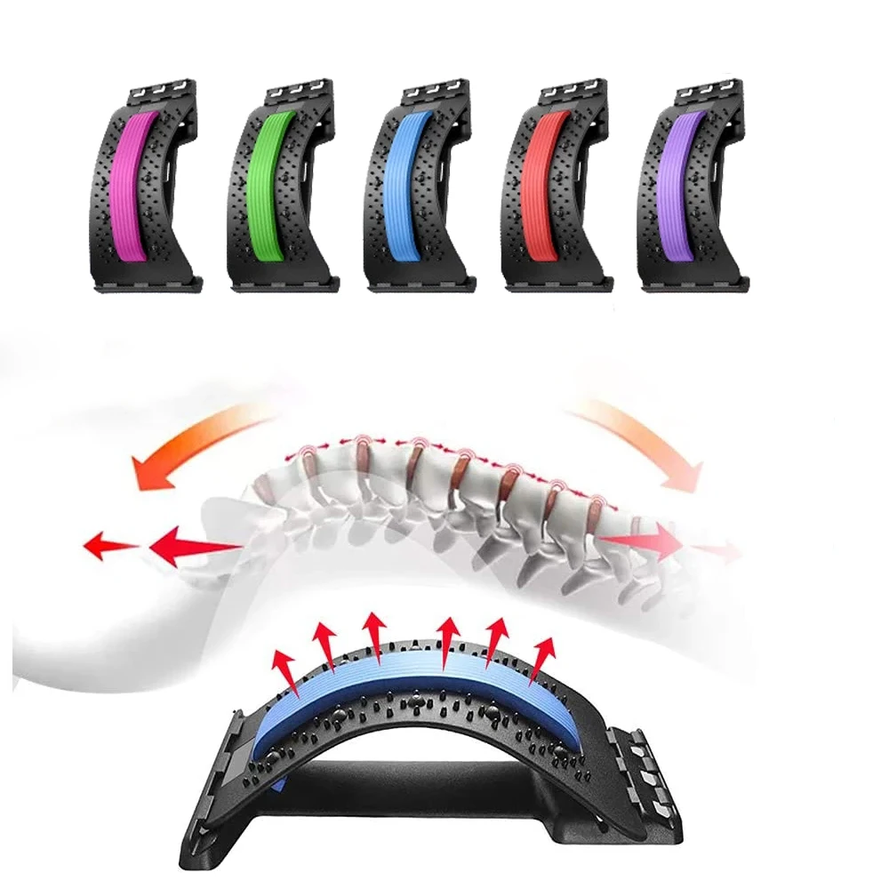 Massage Pain Relief Device Multi Level Magnetic Acupressure Points Lumbar Back Cracker