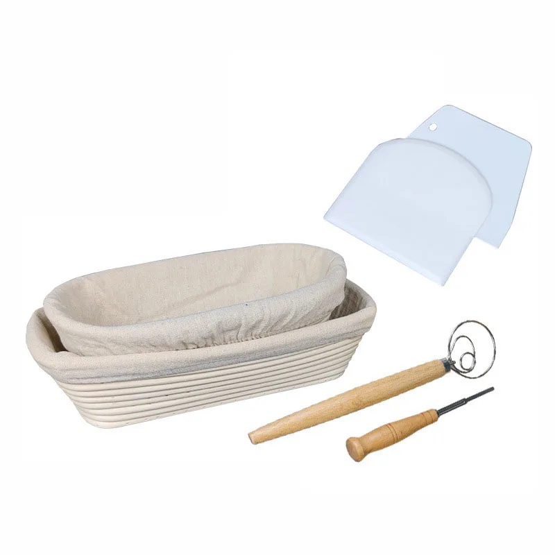 Bread Proofing Basket Set 10 Inch Oval 9 Inch Round Sourdough Supplies with Accessories and  Bread Sling