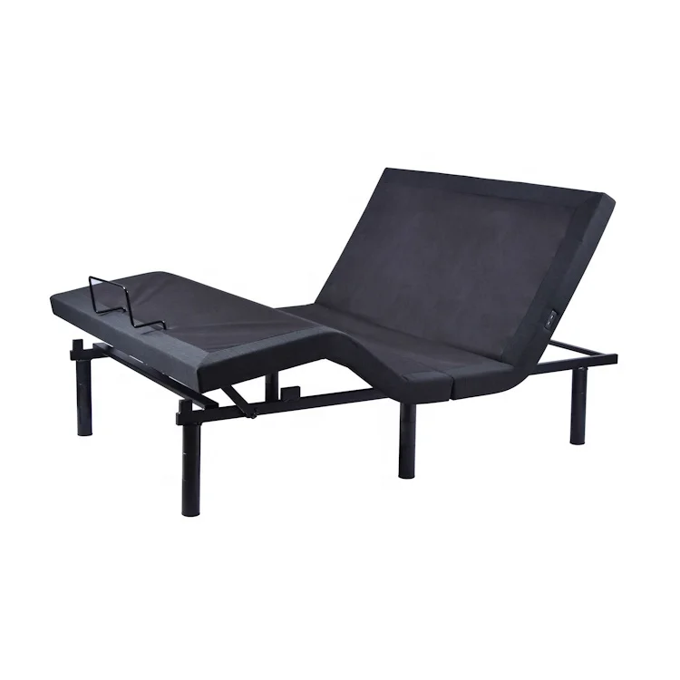 Регулируемая двуспальная кровать Tekvorcare Современная железная большого размера с функцией управления мобильным телефоном bluetooth кровати