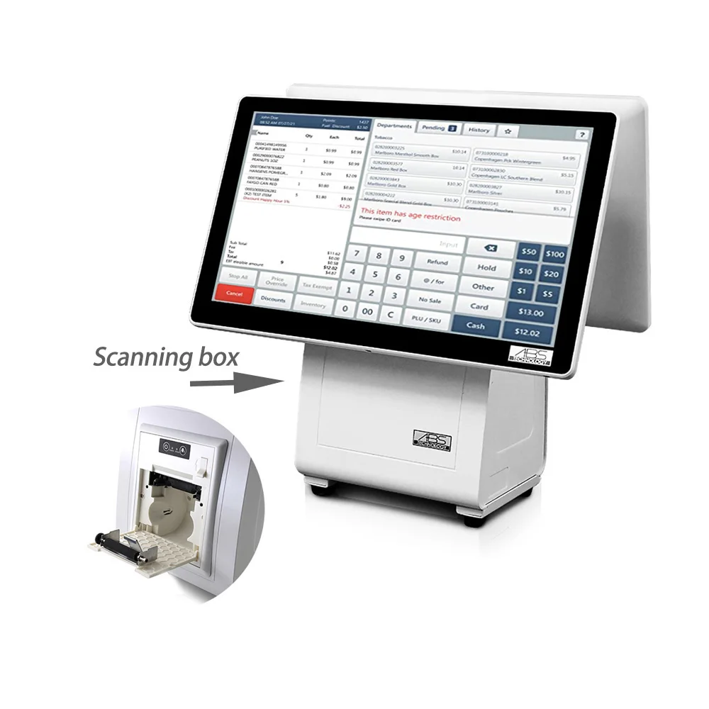 Hot Sale All-in-One Ultra-Thin Touch Screen Windows Cash Register Customizable POS System