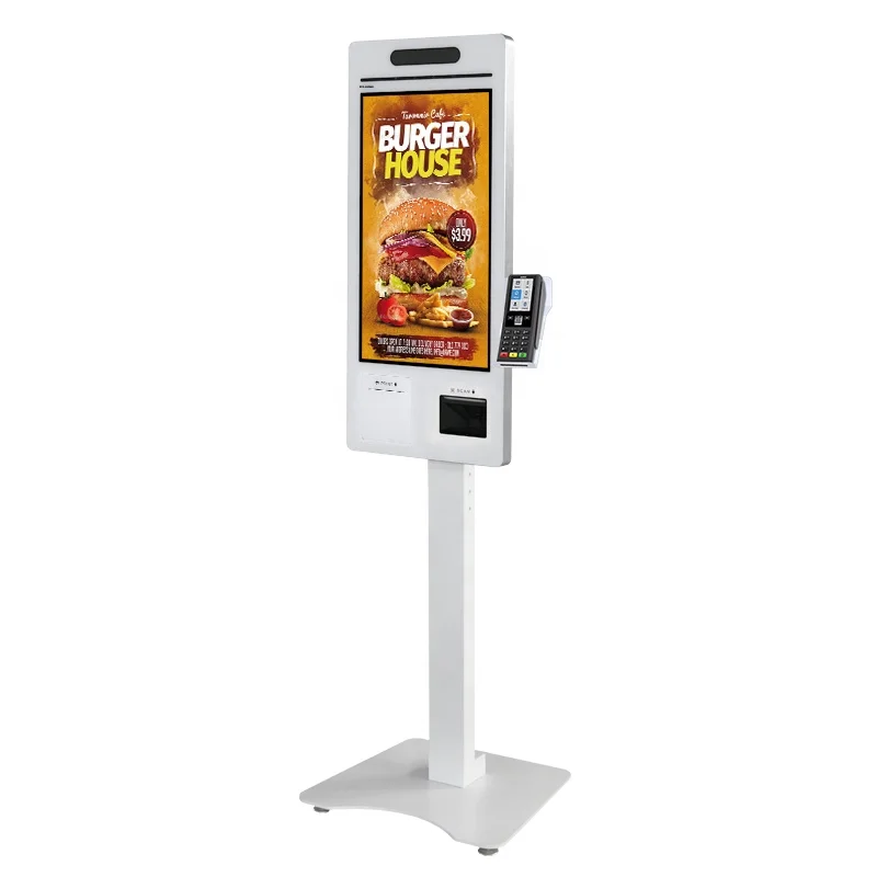 self service information checking kiosk terminal for restaurant /coffee shop/ new retail/store/mall/station